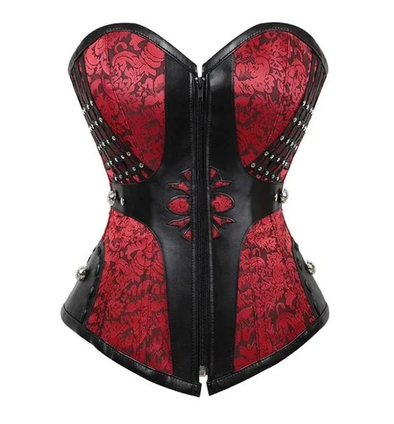 Rachida Brocade Steampunk Overbust Corset