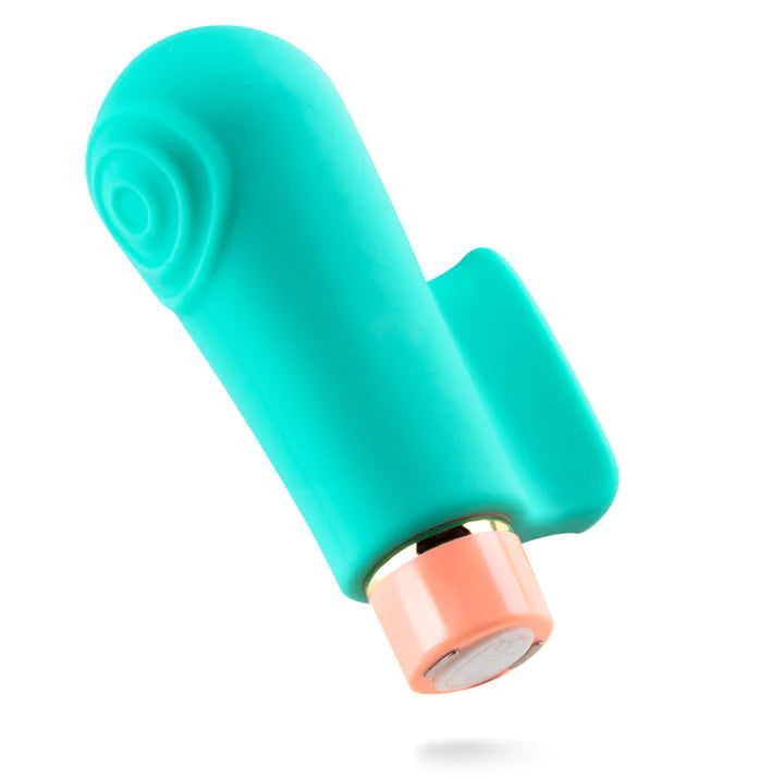 Aria Sensual AF Teal 3.25-Inch Finger Fin Vibrator