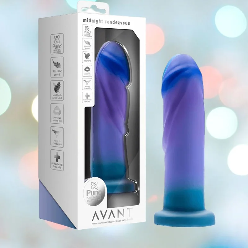 Avant Midnight Rendezvous - Ocean Blue Realistic Dildo