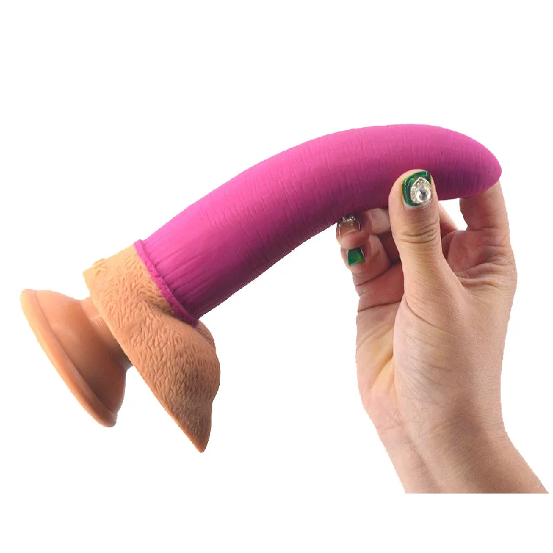 FAAK 2 Tone Dildo 7.8 " | Premium Silicone | Suction Cup | Super Flexible Bend