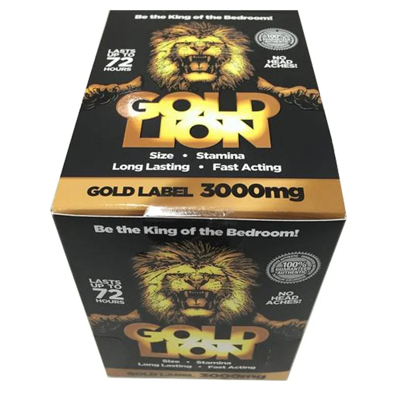 Gold Lion Male Enhancement Pills.  24 Individual Packets!