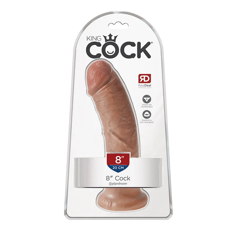 King Cock 8 inches Tan Dildo