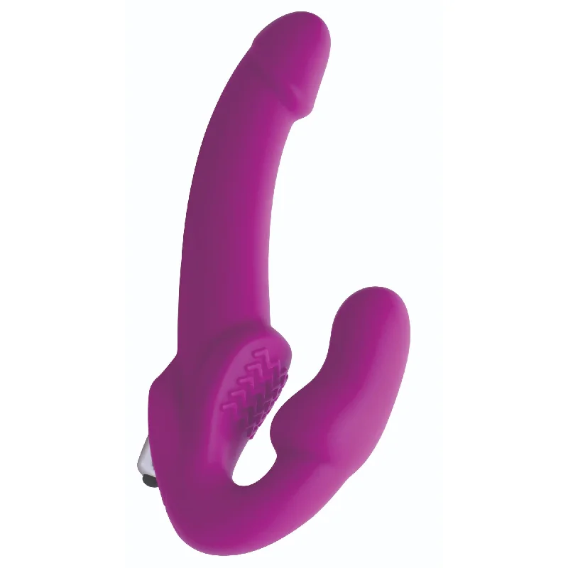 Strap U Evoke Vibrating Strapless Silicone Strap On Dildo