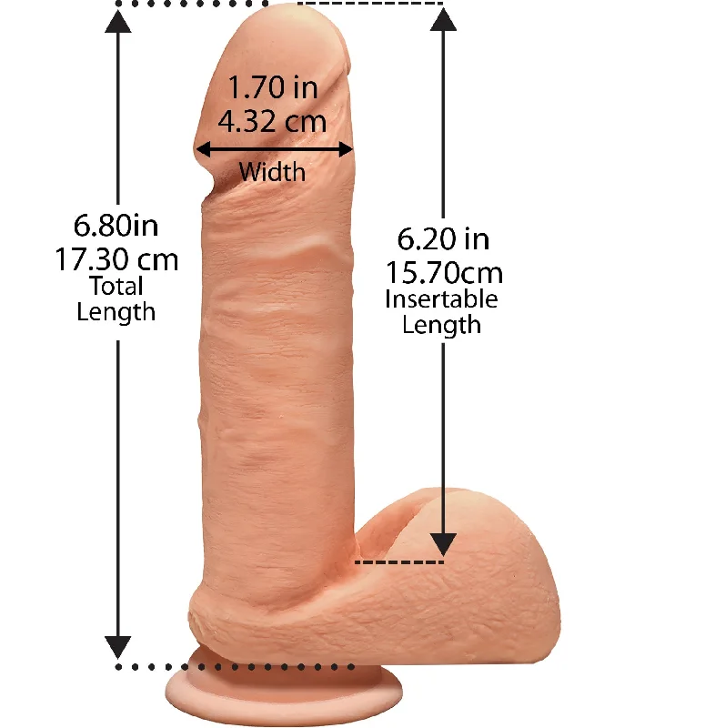 Magic D 7-Inch: Real Feel ULTRASKYN Dildo with Suction Cup