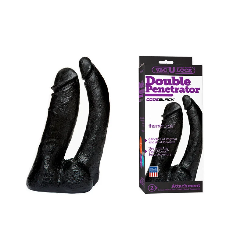 Vac-U-Lock Code Black Double Penetrator