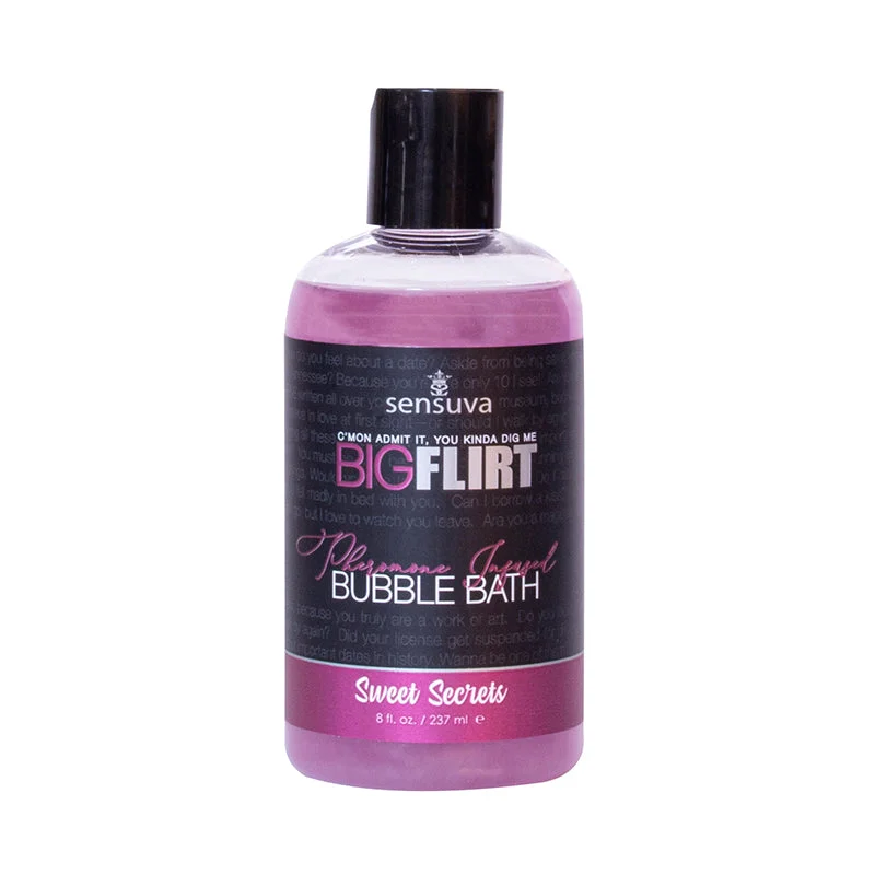 Big Flirt Sweet Secrets Bubble Bath 8 oz. Pomegranate, Fig, Coconut, Plumeria