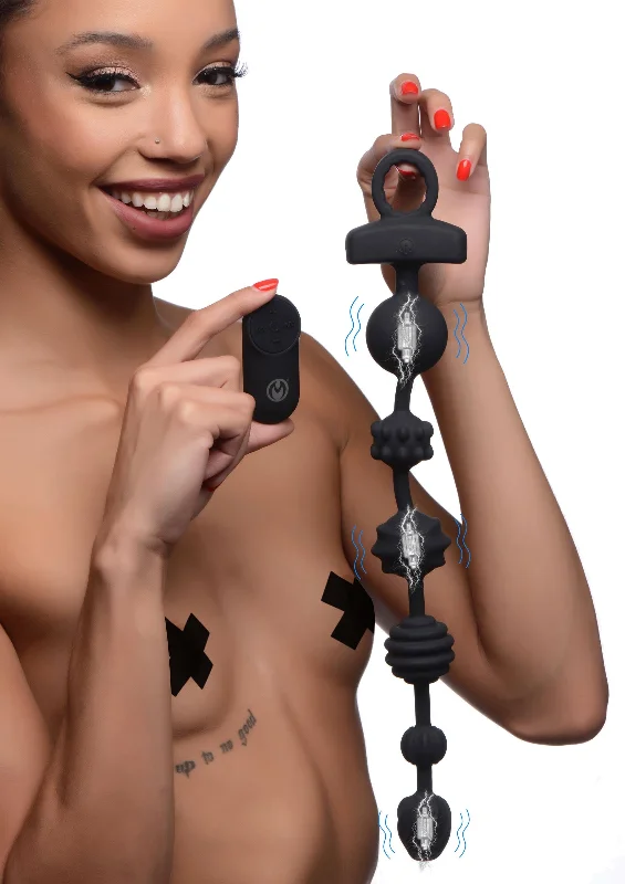 Ms Vibe Silicone Anal Beads Remote Black