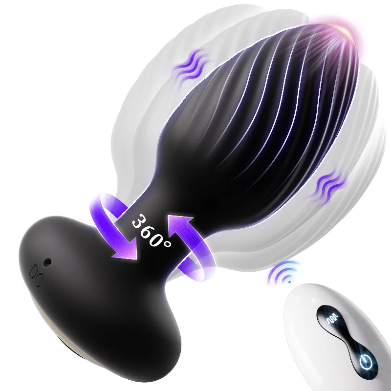 Solomon - Rotating Anal Plug with Vibrating Pattern