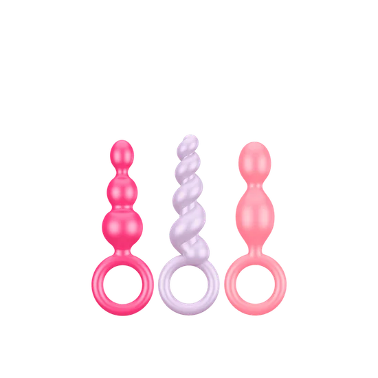 Satisfyer Booty Call Plugs - Coloured 3 Pack