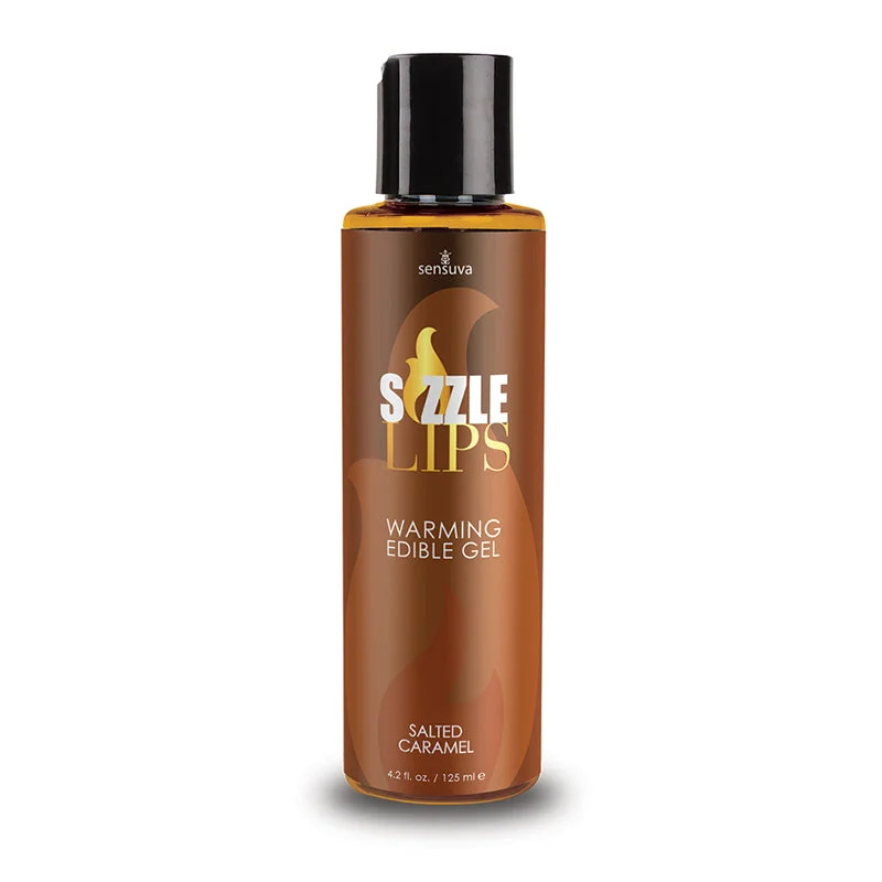 Sizzle Lips Salted Caramel Warming Gel 4.2oz Bottle