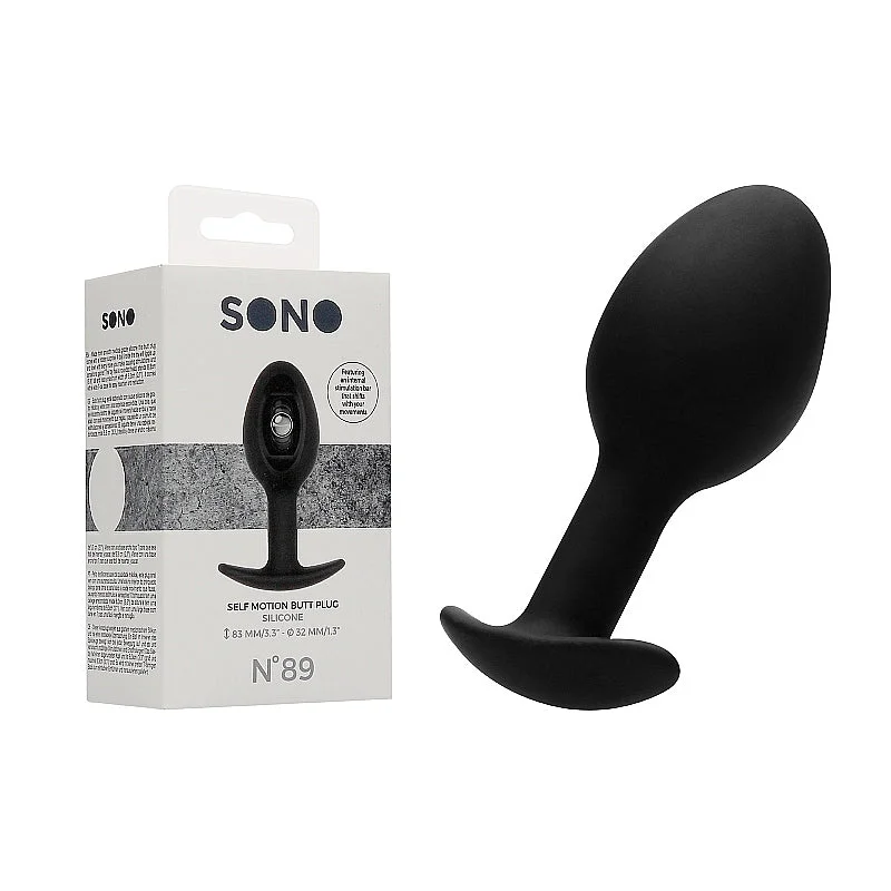 SONO No. 89 Silicone Self-Motion Anal Plug Black