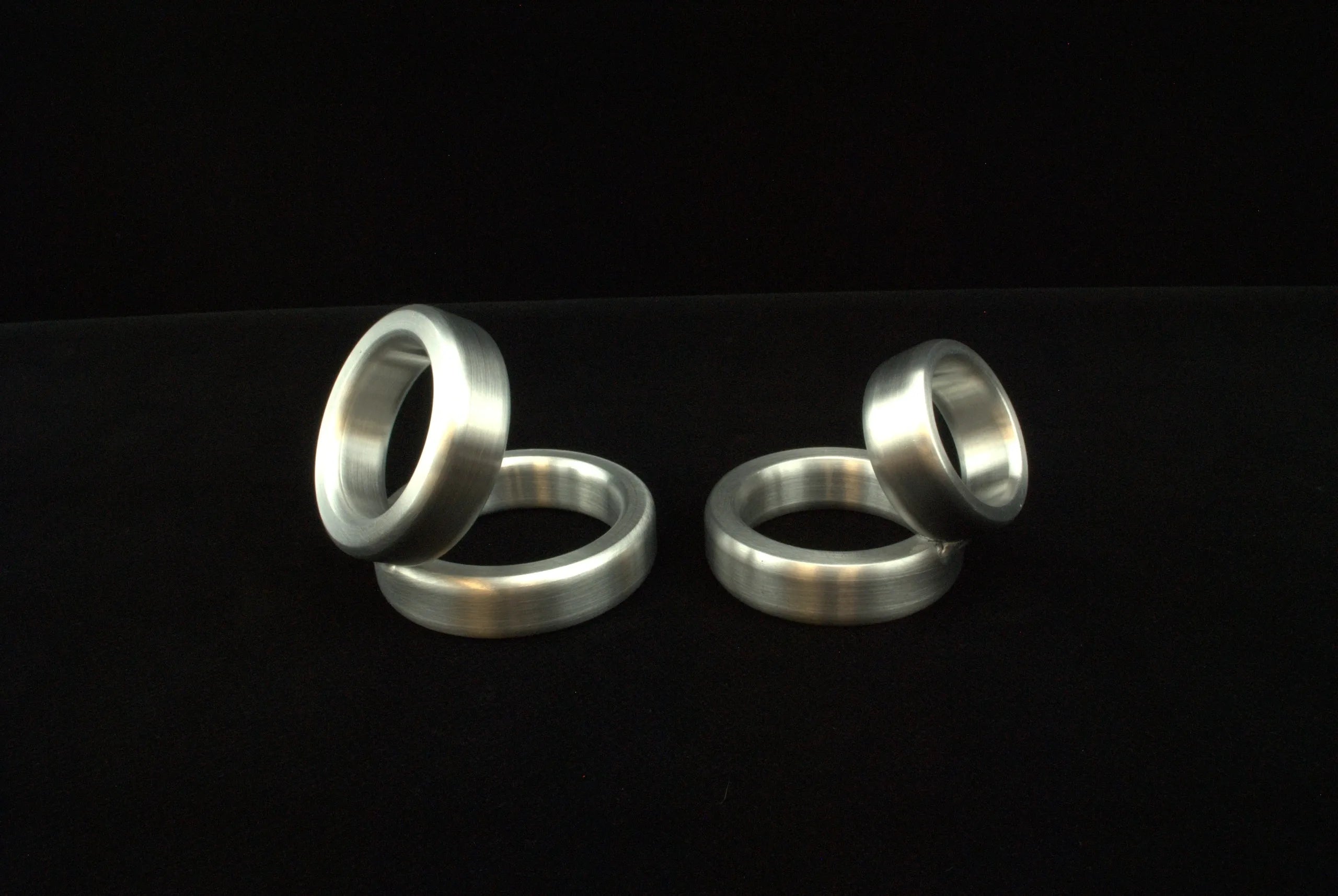 Chubby Style 60 Degree Ring Cockring in Aluminum