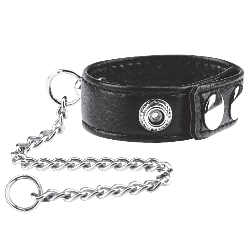 Snap Cock Ring with Leash