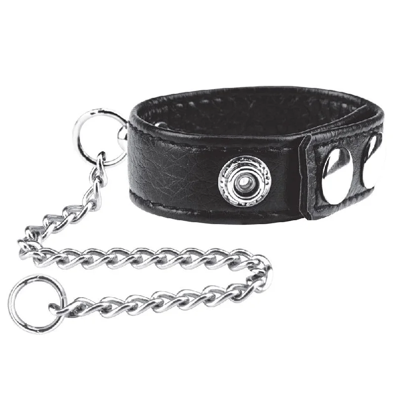 Snap Cock Ring with 12" Leash