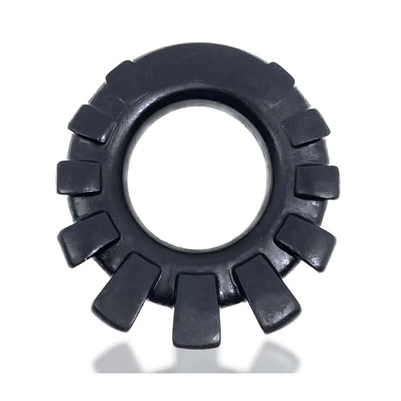 Cock Lug Lugged Cock Ring Black from Oxballs