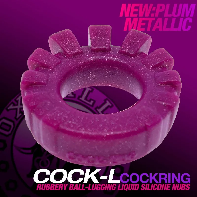 Oxballs Cock Lug Lugged Cock Ring in Plum – Enhance Your Bulge Comfortably