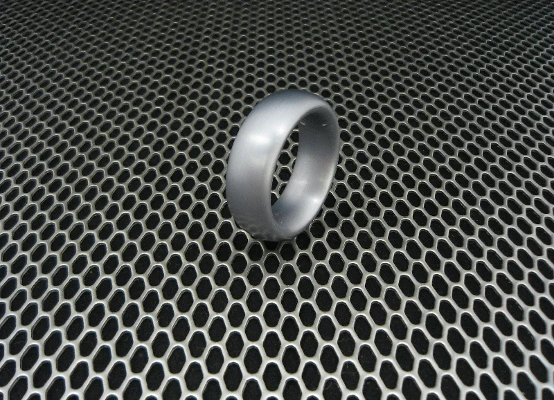 Donut Style Cockring in Gray Anodized Aluminum