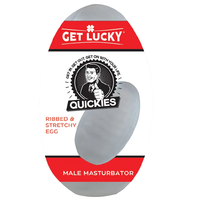 Get Lucky Quickies Ribbed & Stretchy Egg