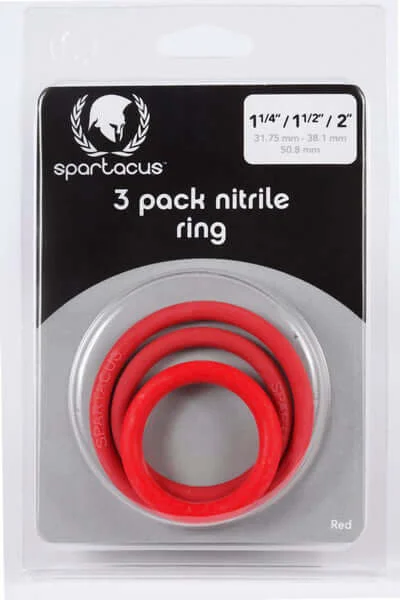 Spartacus Nitrile Cock Ring Set