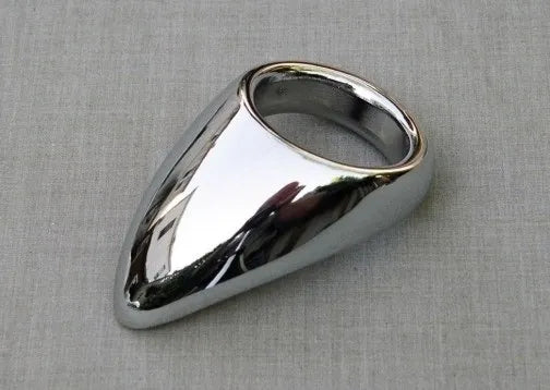 Teardrop Style Cockring in Chrome