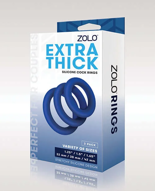 Zolo Extra Thick Silicone Cock Rings: Enhance Size and Sensation